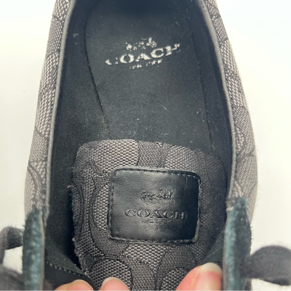 Coach Black and Gray Kelson Sneaker - Women 7B - Picture 8 of 9